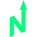 download North Arrow Orienteering clipart image with 270 hue color