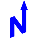 download North Arrow Orienteering clipart image with 0 hue color