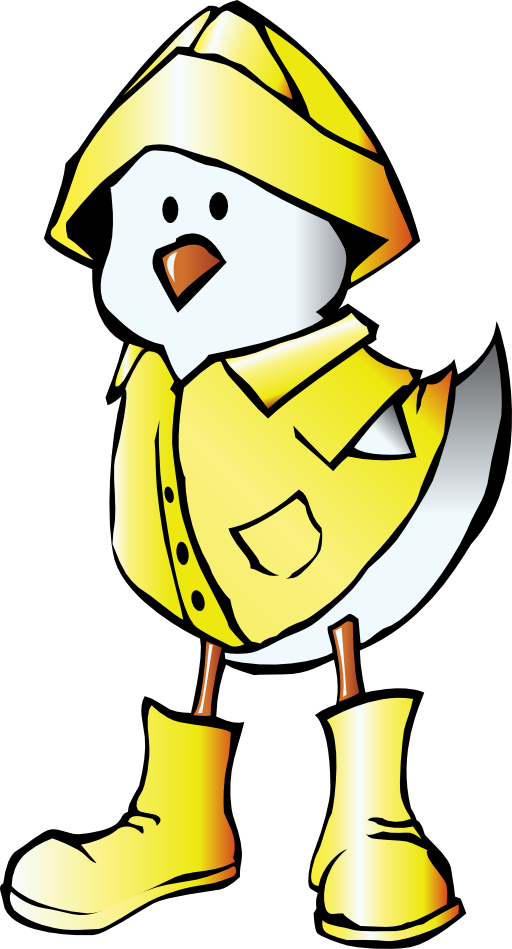 Chick With Raincoat