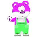 download Bear clipart image with 270 hue color
