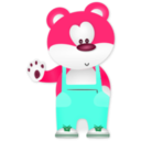 download Bear clipart image with 315 hue color