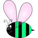 download Bee clipart image with 90 hue color
