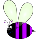 download Bee clipart image with 225 hue color