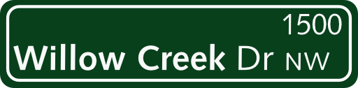 Green Street Sign