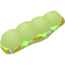 download Submarine Sandwich clipart image with 45 hue color