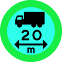 download 20m Truck Sign clipart image with 135 hue color