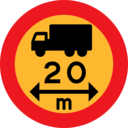 download 20m Truck Sign clipart image with 0 hue color