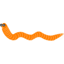 download Worm Gusano clipart image with 270 hue color