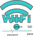 download Wifi clipart image with 180 hue color