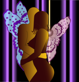 Human Couple Butterfly