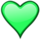 download Heart Gloss 3 clipart image with 135 hue color