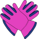 download Gloves clipart image with 315 hue color