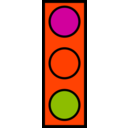 download Stoplight clipart image with 315 hue color