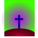 download Cross clipart image with 225 hue color