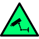 download Caution Cctv clipart image with 90 hue color