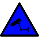 download Caution Cctv clipart image with 180 hue color