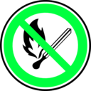 download Fire Forbidden Sign clipart image with 135 hue color