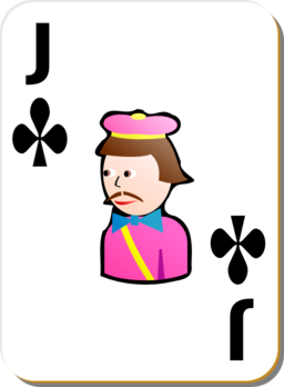 White Deck Jack Of Clubs