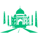 download Taj Mahal clipart image with 315 hue color