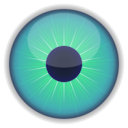 download Green Eye clipart image with 90 hue color