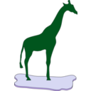 download Giraffe On Ice clipart image with 45 hue color