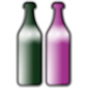 download Drunken Wine Bottles clipart image with 270 hue color