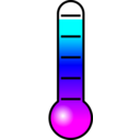 download Thermometer clipart image with 180 hue color