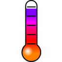 download Thermometer clipart image with 270 hue color