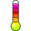 download Thermometer clipart image with 315 hue color