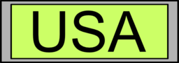 Digital Display With Usa Text