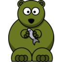 download Cartoon Bear clipart image with 45 hue color