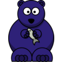 download Cartoon Bear clipart image with 225 hue color