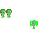 download Glam Doll clipart image with 90 hue color