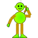 download Robot Called clipart image with 45 hue color