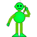 download Robot Called clipart image with 90 hue color