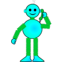 download Robot Called clipart image with 135 hue color