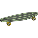 download Skateboard clipart image with 45 hue color