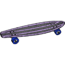 download Skateboard clipart image with 225 hue color