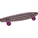download Skateboard clipart image with 315 hue color