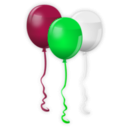 download 4th July Balloons clipart image with 135 hue color