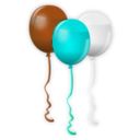 download 4th July Balloons clipart image with 180 hue color