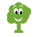 download Green Tree clipart image with 0 hue color
