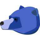 download Bear clipart image with 180 hue color