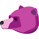 download Bear clipart image with 270 hue color