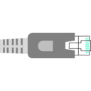 download Ethernet Plug Network Straight Connector Rj 45 Lan clipart image with 135 hue color