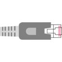 download Ethernet Plug Network Straight Connector Rj 45 Lan clipart image with 315 hue color