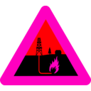 download Warning Shale Gas clipart image with 315 hue color