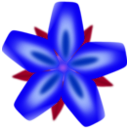 download Red Flower clipart image with 225 hue color