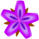 download Red Flower clipart image with 270 hue color