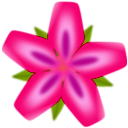 download Red Flower clipart image with 315 hue color